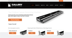 Desktop Screenshot of gallerystretcher.com