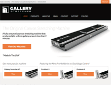 Tablet Screenshot of gallerystretcher.com